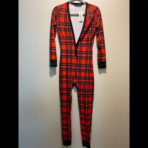 CBR Plain Functional Button Flap Adults Jumpsuit Pajamas Set for Women Small - Picture 2 of 6